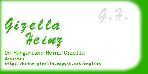 gizella heinz business card